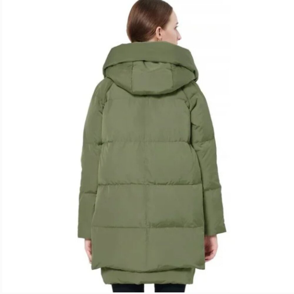 Orolay Green Jacket with Orange Lining - Picture 3 of 9